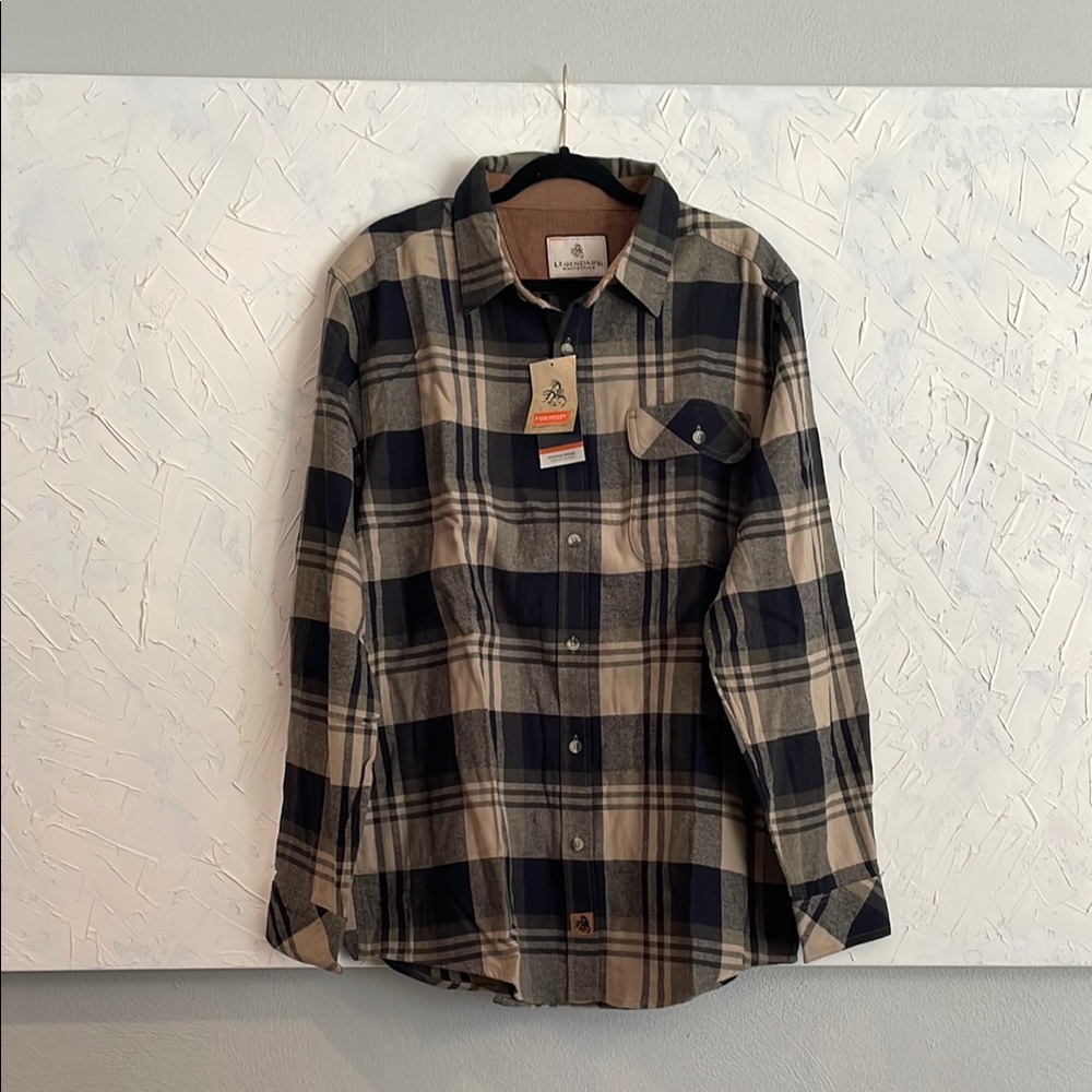 Legendary Whitetails Tan Corduroy Shirt